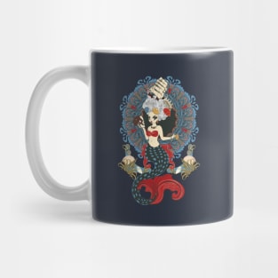 Roсoco mermaid art nouveau Mug